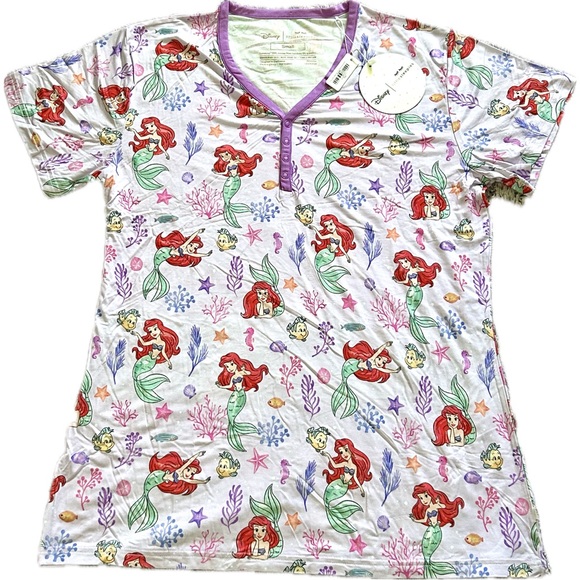Little Sleepies Other - NWT Little Sleepies Part of Her World Women's Short Sleeve Pajama Top Small